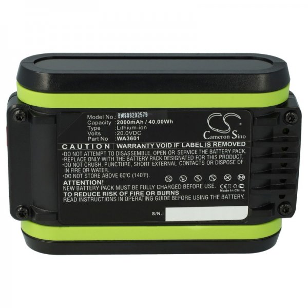 Worx WA3601 20V 2000mAh - Image 2